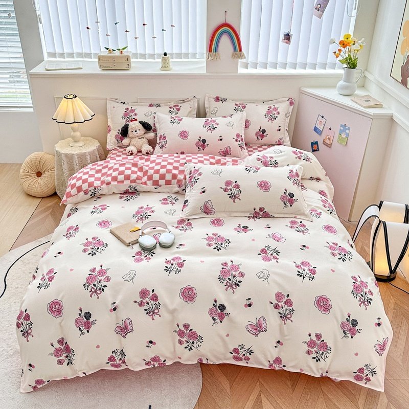Household Pure Cotton Fashion Minimalist Bed Sheets - Image 2