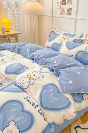 Bedclothes Summer Washed Quilts Set Sheets