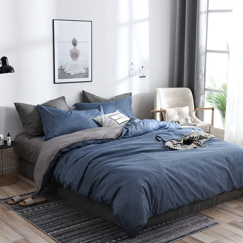 Household Pure Cotton Fashion Minimalist Bed Sheets - Image 7
