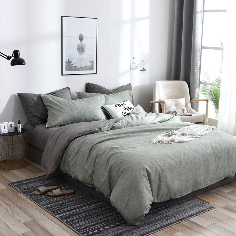Household Pure Cotton Fashion Minimalist Bed Sheets - Image 10