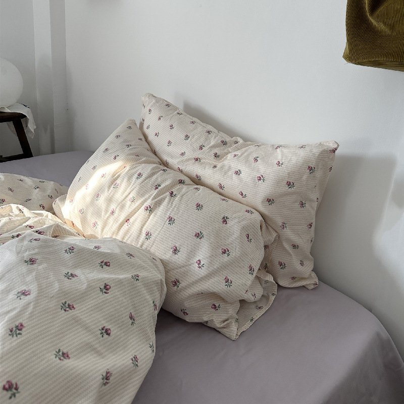 Cotton Bed Four Piece Set Of Sheets Duvet Covers Bed Sheets - Image 4
