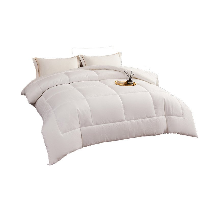 Pure White Hotel Comforters Four-season Duvet Inserts Summer Cooling Quilts Guesthouse And Hotel Cotton Quilts - Image 5