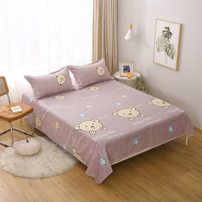 Single Double Bed Cartoon Bed Sheets Single Piece - Image 8